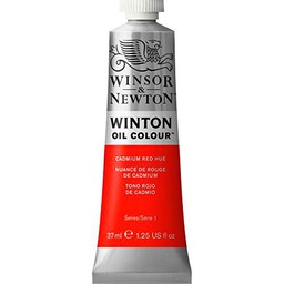 Winsor &amp; Newton Winton - Tubo óleo, 37 ml, tono rojo de cadmio