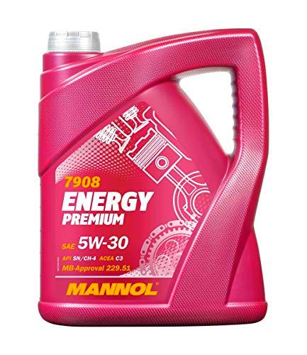 MANNOL energía Premium 5 W-30 API SN/CF Motor Petróleo - 5 litros