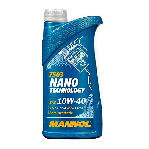 MANNOL Nano Technology 10 W de 40 API SM/CF motorenöl, 1 L