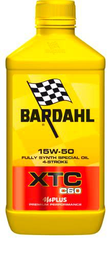 BARDAHL XTC C60 15W50 - Aceite de motor para motos 4T (1 litro).