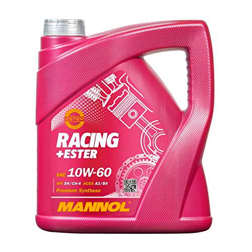 MANNOL Racing + Ester 10 W de 60 API SN/SM/CF, 4 Litro