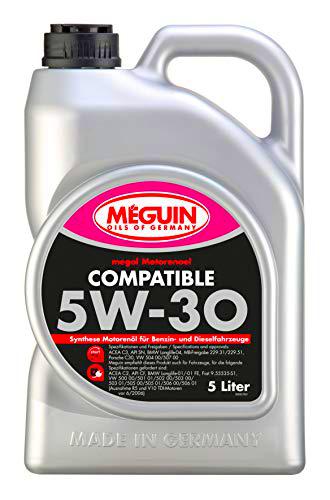 MEGUIN 6562 Megol Aceite del Motor Compatible SAE 5W-30, 5 litros