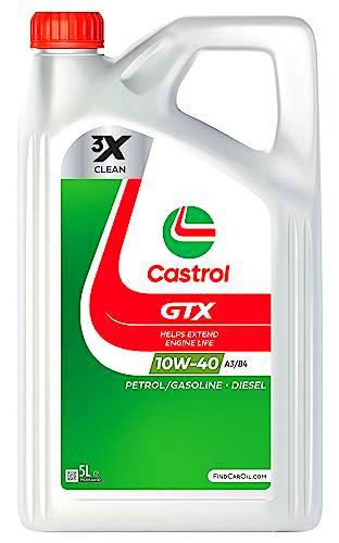 Castrol GTX 10W-40 A3/B4 Aceite de Motor 5L