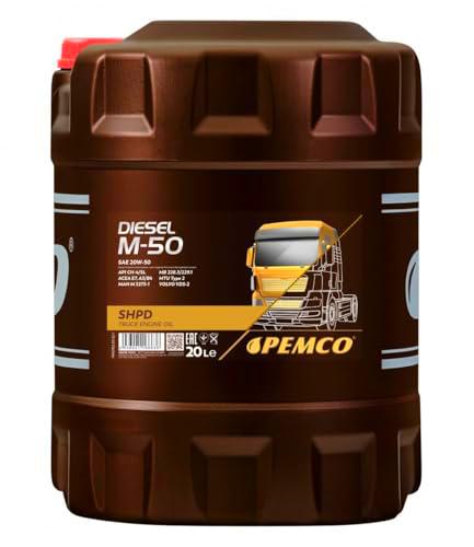 Aceite de Motor para automóvil PEMCO Diesel M-50 20 litros