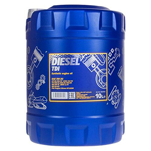Mannol MN7909-10 Aceite del motor Diesel TDI 5 W de 30 API SN/CF, 10 litros