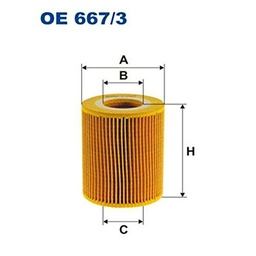 Filtron OE667/3 Bloque de Motor