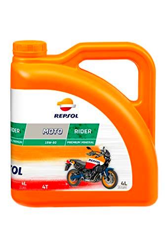 Repsol RP165M54 Moto Rider 4T 15W-50 Aceite de Motor, 4 L