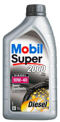 Mobil 151184 Super 2000 X1- Aceite semisintético de Motor diésel (10W-40, 1 l)