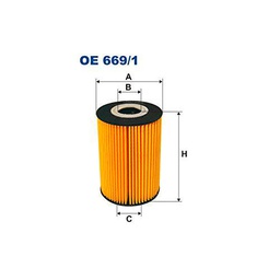 Filtron OE669/1 Bloque de Motor