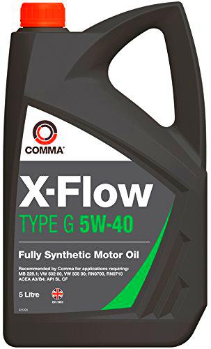 Comma XFG5L X-Flow - Aceite sintético de Motores diésel y Gasolina de turismos (5W-40
