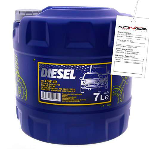 MANNOL Diesel 15 W de 40 API CG de 4/CF de 4/CF/SL motorenöl, 1 L
