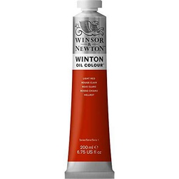 Winsor &amp; Newton Winton - Tubo De Pintura Al Óleo, 200 ml, Rojo Claro