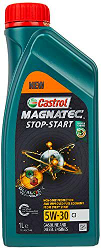 Castrol Magnatec Stop-Start 5W-30 C3 - Lubricante, Color Verde, 1L