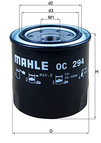 Mahle Filter OC294 Filtro De Aceite
