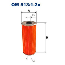 Filtron OM513/1-2x Bloque de Motor