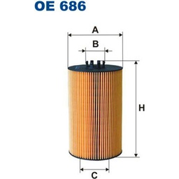 Filtron OE686 Bloque de Motor