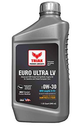 TRIAX Euro Ultra LV 0W-30 Synthetic EsterPAO OEM Grade