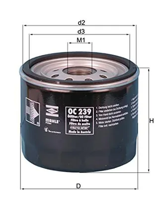 Knecht OC 239 filtro de aceite