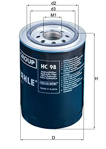 Mahle Siervo filtro hc98 filtro hidráulico, transmisión automática