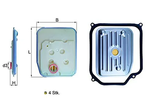 Knecht HX 147KIT1 Filtro de aceite