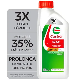 Castrol GTX 5W-40 A3/B4 Aceite de Motor 1L
