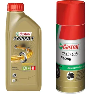Castrol POWER1 4T 10W-40 Aceite de Moto 1L + Castr