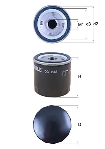 Knecht OC 243 filtro de aceite de Knecht