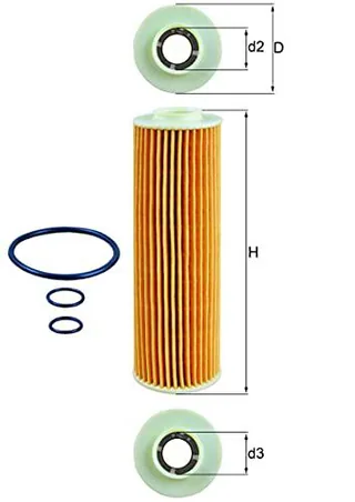 Knecht OX 183/5D Filtro de aceite