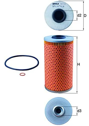 Knecht OX 103D filtro de aceite