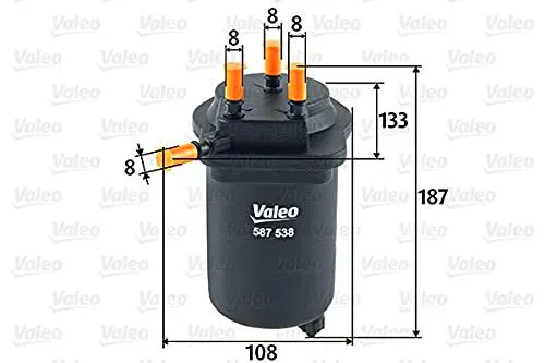 Valeo 587538 Filtro diésel