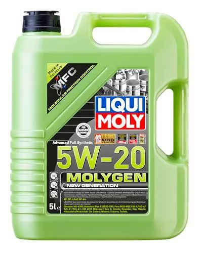 Liqui Moly Molygen New Generation 5W-20, 5 L, Aceite de motor para coches, 8540 de Liqui Moly
