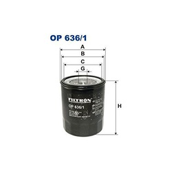 Filtron OP636/1 Bloque de Motor