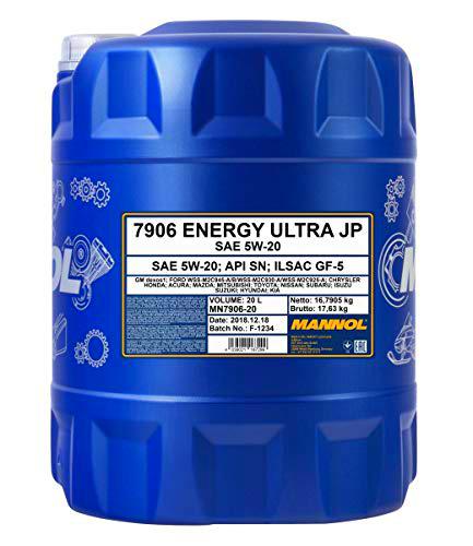 MANNOL Energy Ultra JP 5 W de 20 API SN motorenöl, 1 L