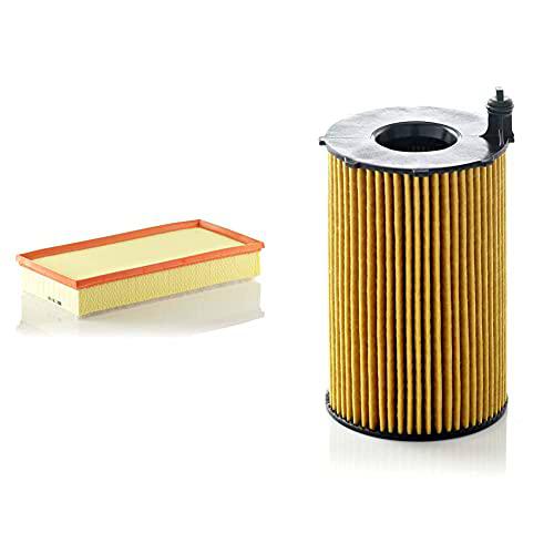 Original MANN-FILTER Filtro de aire C 39 002 - Para Automóviles + Original Filtro de aceite HU 8005 Z