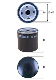 Mahle Filter OC242 Filtro De Aceite