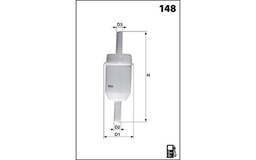 Mecafilter elg5213 Filtro de gasóleo