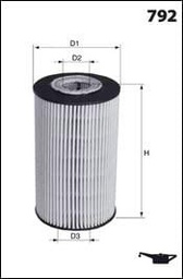 Mecafilter ELH4421 Filtro de aceite