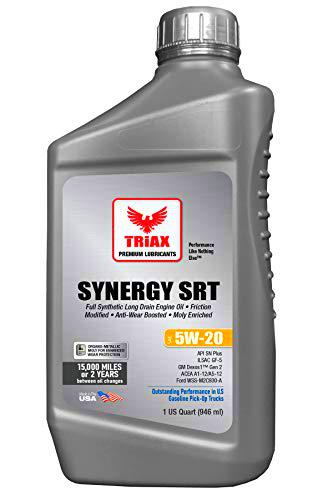 TRIAX Synergy SRT 5W-20 Aceite de Motor de éster y PAO Totalmente sintético