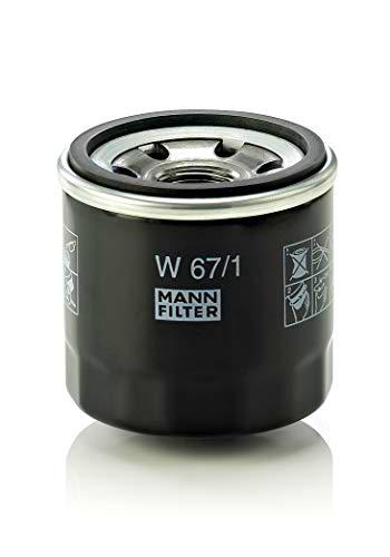 Original MANN-FILTER Filtro de aceite W 67/1 - Para automóviles y vehículos de utilidad
