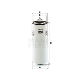 Original MANN-FILTER Filtro de aceite WK 9058 - Para vehículos de utilidad