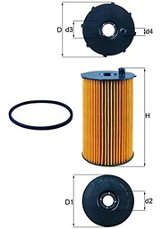 Mahle Filter OX205/2D Filtro De Aceite