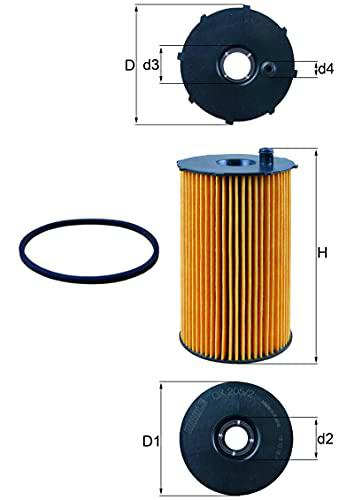 Mahle Filter OX205/2D Filtro De Aceite
