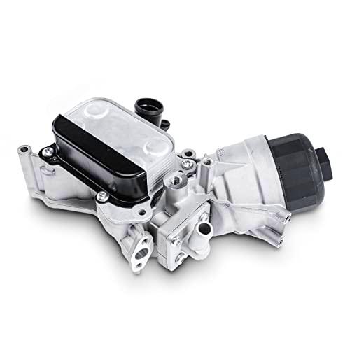 Frankberg Enfriador de aceite de motor compatible con Mito 2008-2010 Aveo 2011-2015 Doblo 2005-2015 Corsa D S07 Meriva B 2010-2014 Replace# 55258602