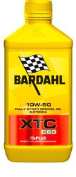 Bardahl Aceite para moto XTC C60 10W-50 sintético de 4 tiempos, 1 litro