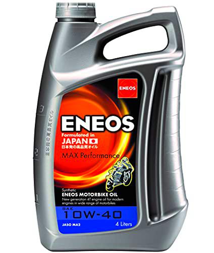 Eneos Aceite Motor Sintético 4T Eneos Max Performance 10 W40 4 litros (Aceite Motor 4T)/Synthetic Motor Oil 4T Eneos Max Performance 10 W40 4 Litres (Engine Oil 4T)