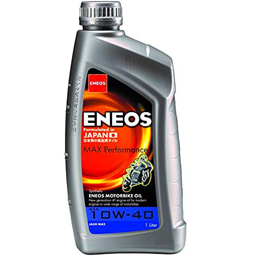 Eneos Aceite Motor Sintético 4T Eneos Max Performance 10 W40 1 litro (Aceite Motor 4T)/Synthetic Motor Oil 4T Eneos Max Performance 10 W40 1 Litre (Engine Oil 4T)