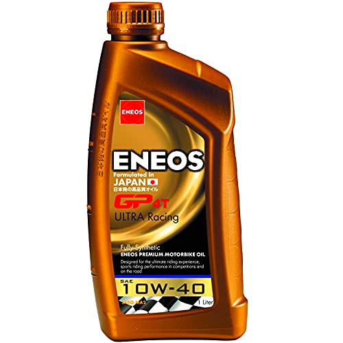 Eneos Aceite Motor Full sintético 4T Eneos gp4t Ultra Racing 10 W40 1 litro (Aceite Motor 4T)/Fully Synthetic Oil 4T Eneos gp4t Ultra Racing 10 W40 1 Litre (Engine Oil 4T)