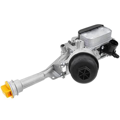 Frankberg Enfriador de aceite de motor compatible con Mito 500 Doblo Fiorino Idea Punto Qubo Strada Tipo Musa Ypsilon Combo 1.2L 1.4L gasolina 2007 actualmente 90928