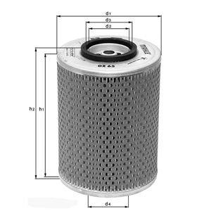 Knecht OX 75D Filtro de aceite