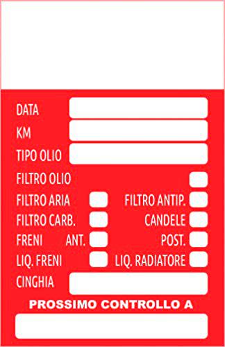 10 etiquetas adhesivas para cambio de aceite de motor y pegatina para coche